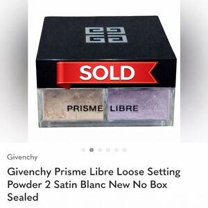Givenchy Prisme Libre Loose Setting Powder 2 Satin Blanc New No Box Sealed